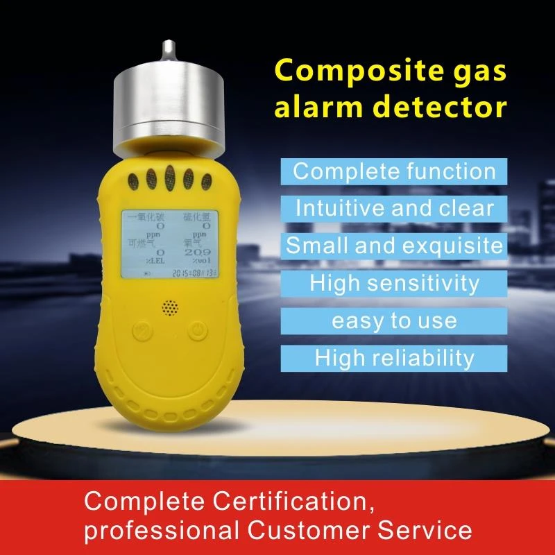 Kev Lag Luam Kev Nyab Xeeb Kev Nyab Xeeb Portable O2, H2S, EX, CO Twj Tso Kua...